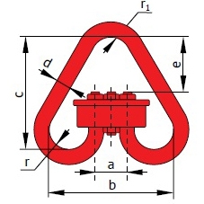 Звено треугольное разъёмное Рт1 (2,0т)